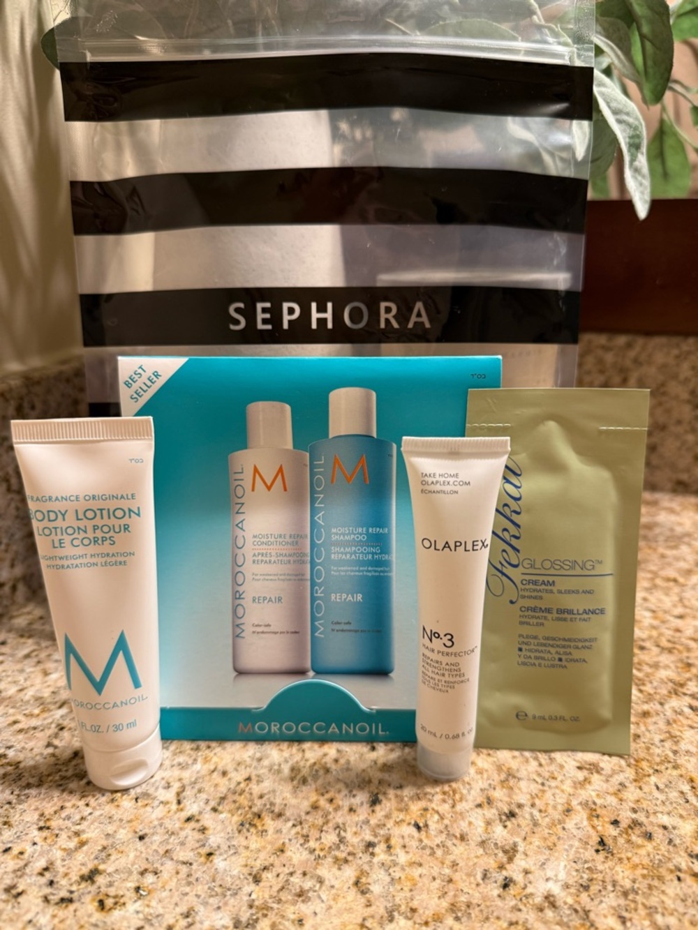 Premium Sample Bundle - Moroccanoil, Olaplex, & Fekkai